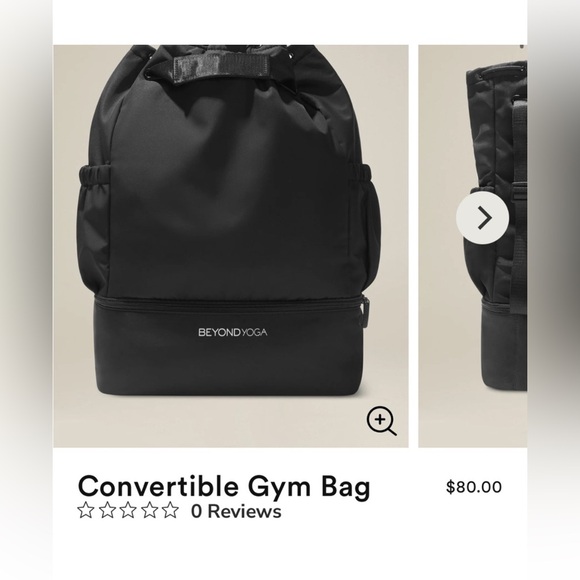 Beyond Yoga Black Convertible Gym Bag NWT - Picture 11 of 15